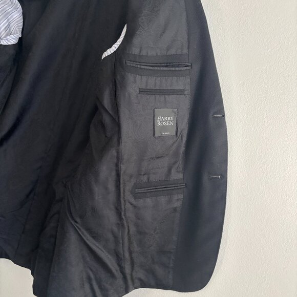 $3500 Ermenegildo Zegna Harry Rosen Black Blazer/ Sport Coat - 40 - Picture 6 of 13